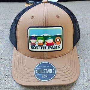 South Park Youth Boy Hat Brown/Black Truck Hat Cap Comedy Central Hat New
